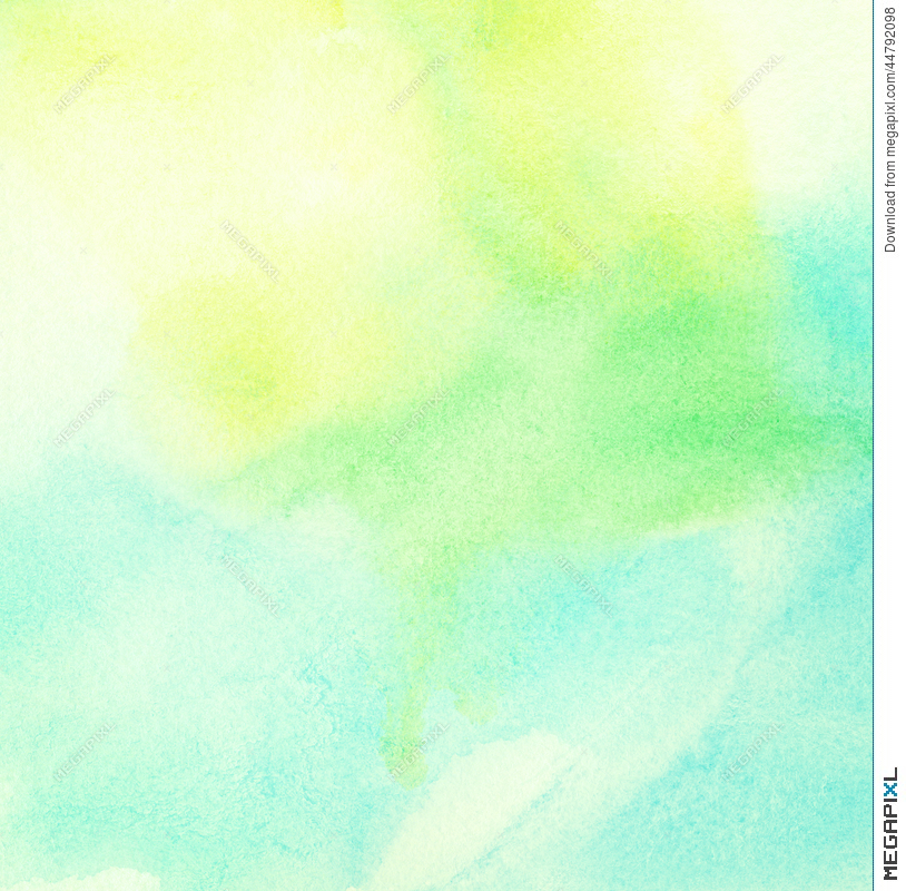 814x800 Light Blue Painted Watercolor Background Illustration 44792098