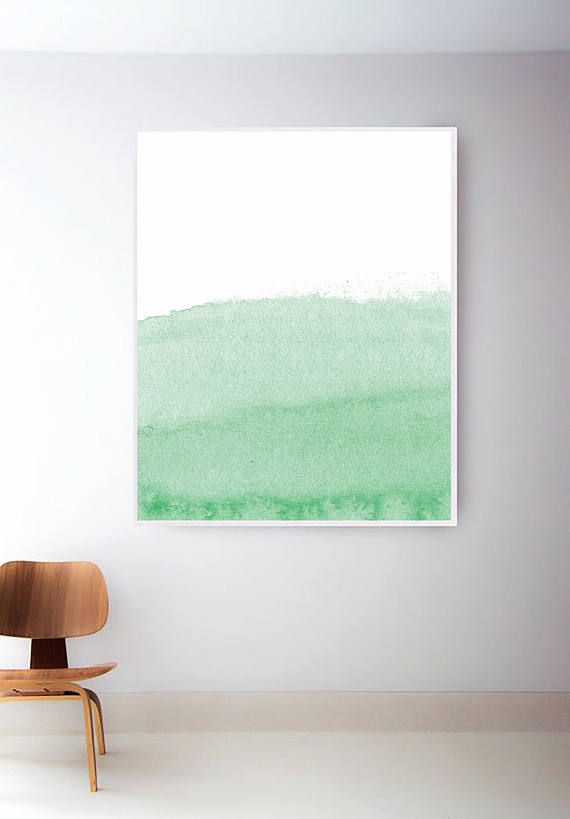 570x819 Light Green Print. Printable Green Watercolor Prints. Green Wall
