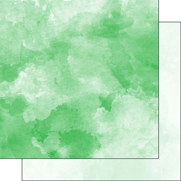 600x600 Scrapbook Customs Green And Light Green Watercolor Paper