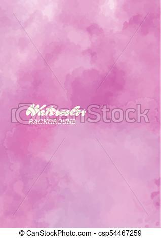 318x470 Light Pink Watercolor Paper Background. Abstract Color Vector