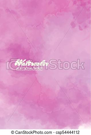 318x470 Light Pink Watercolor Paper Background. Abstract Vector Illustration.