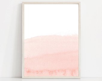 340x270 Pink Watercolor Art Etsy