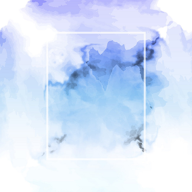 650x650 Simple Light Blue Ink Watercolor Background, Simple, Watercolor
