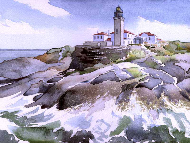 800x600 Lighthouse Watercolor Paintings And Prints For Sale James Mann