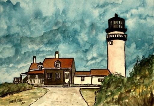 512x354 Paintings Of Lighthouses Watercolor Paintings And Art Prints