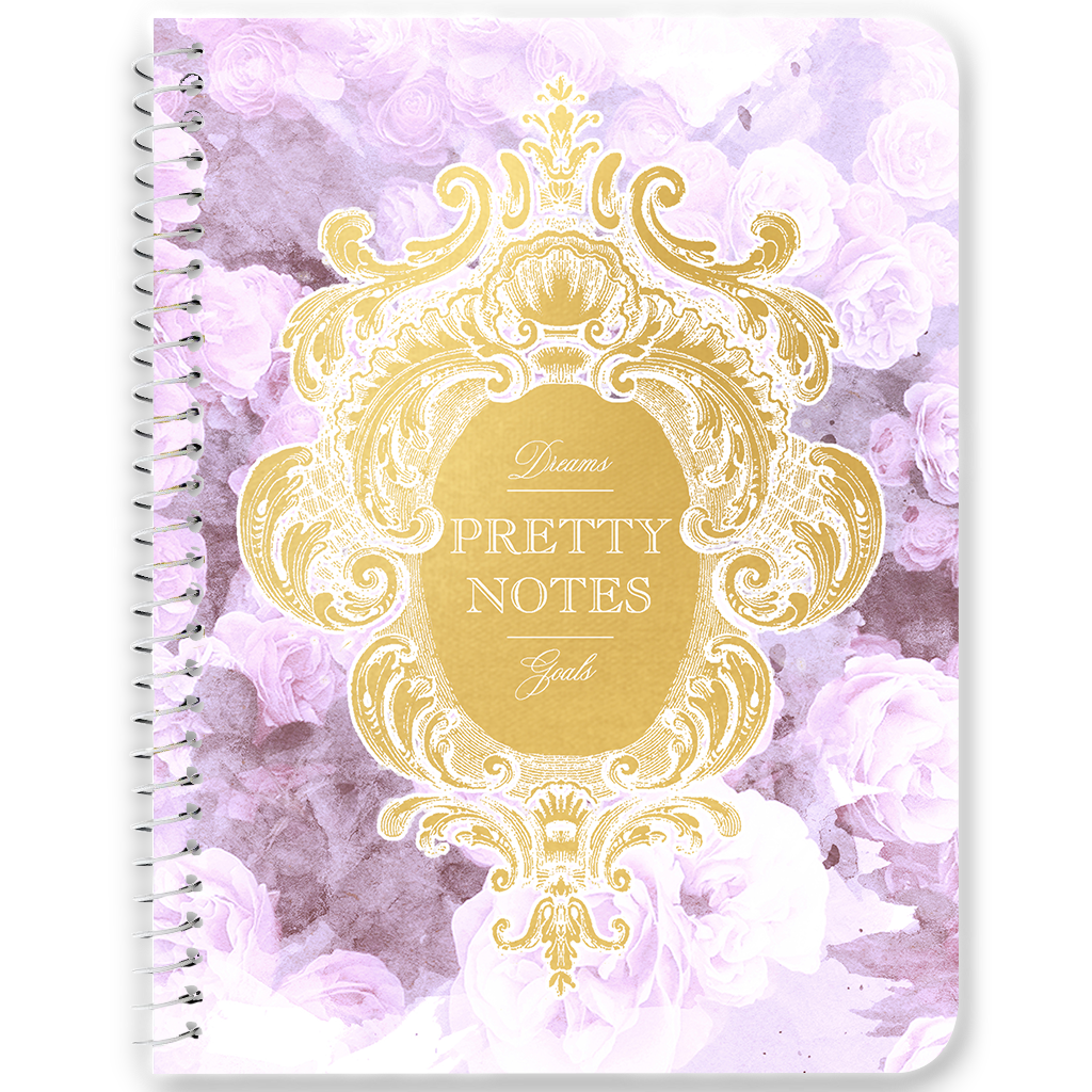 1024x1024 Pretty Notes Lilac Watercolor Floral Notebooks Amp Journals