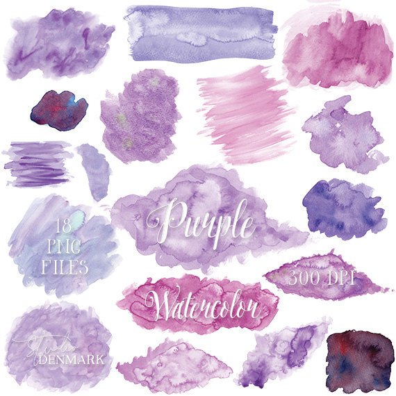 570x570 Purple Watercolor Clipart Lavender Lilac Watercolor Clip Art