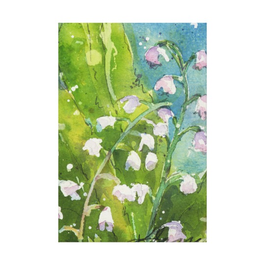 540x540 Lilly Of The Valley Watercolor Print