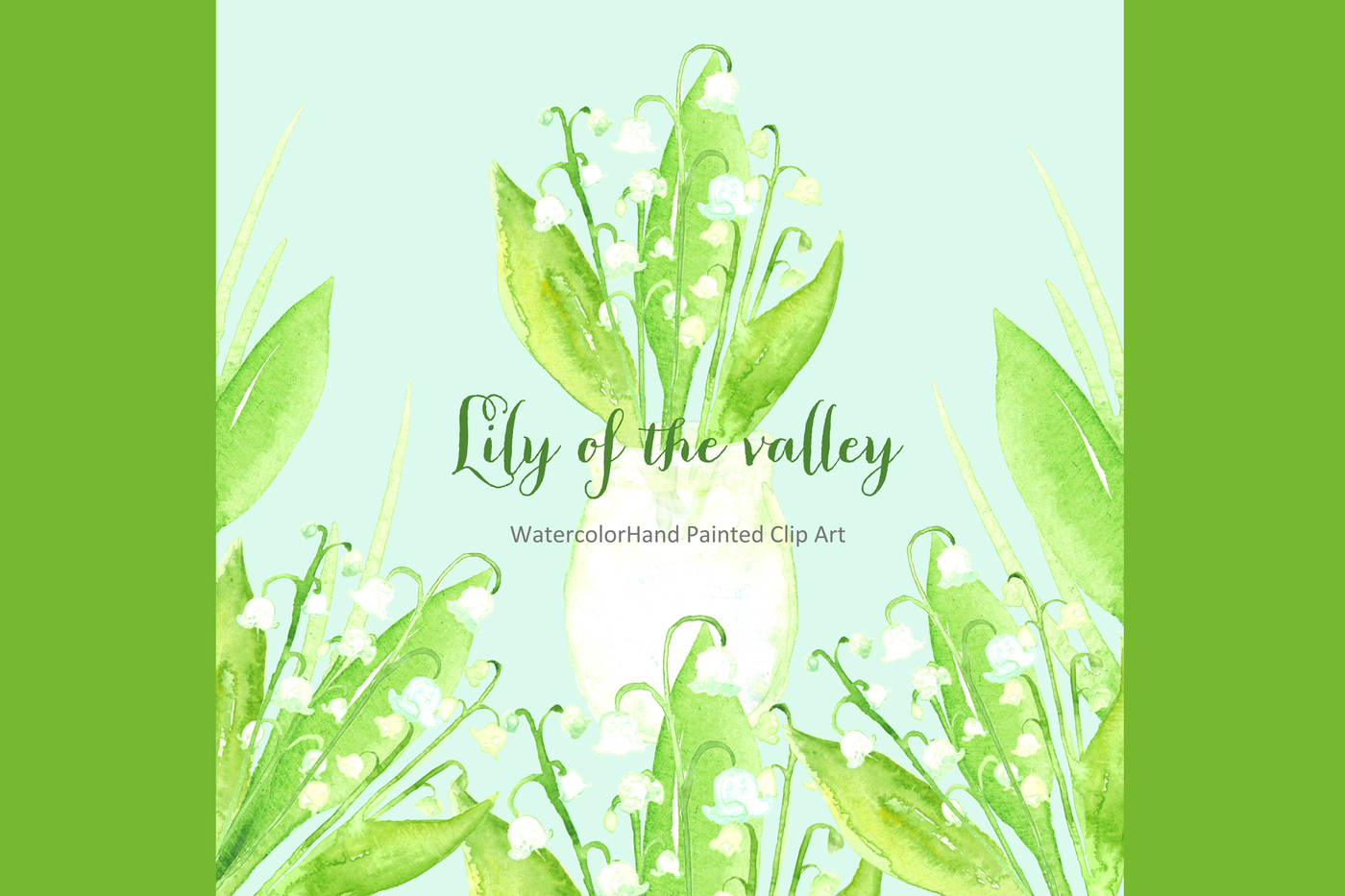 1400x933 Lily Of The Valley. Watercolor Clipart By Labfcreations