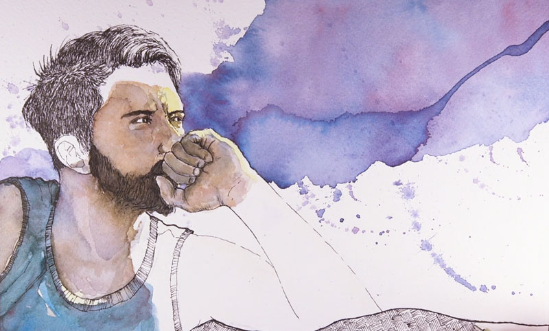 800x482 Mixed Media Portrait