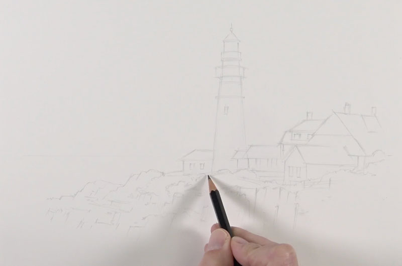 800x530 Pen And Ink With Watercolor