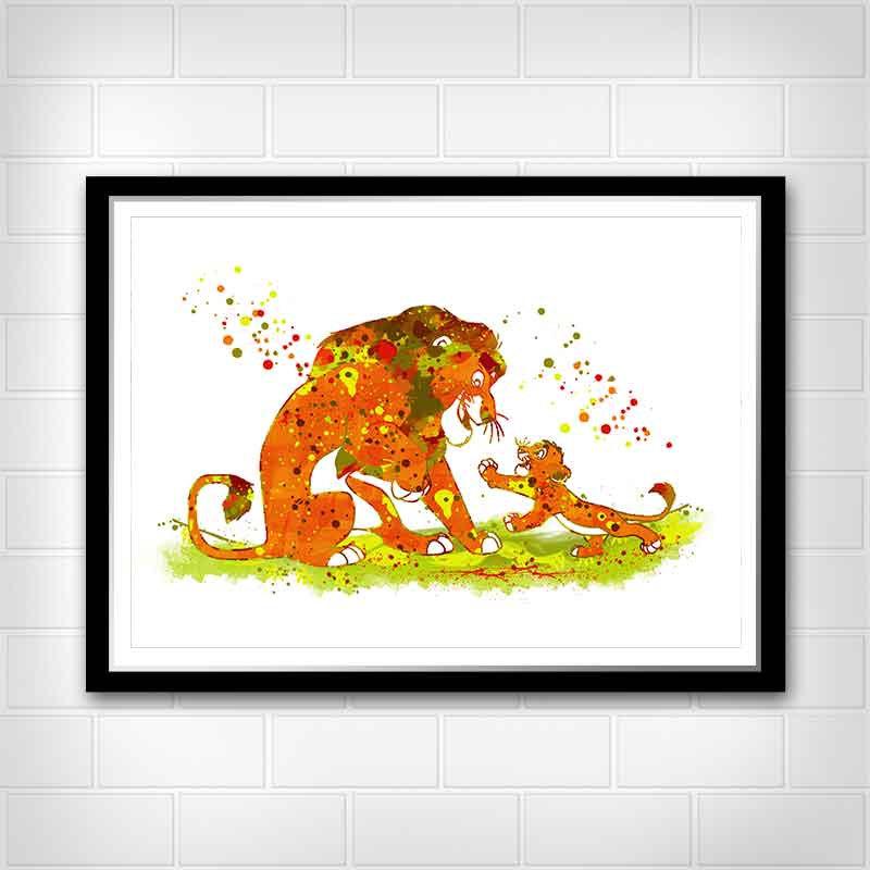 Lion King Watercolor at GetDrawings | Free download