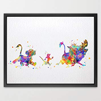 355x355 Dignovel Studios 8x10 The Lion King Simba Timon