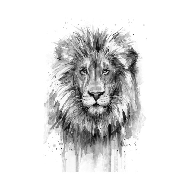630x630 Lion Watercolor