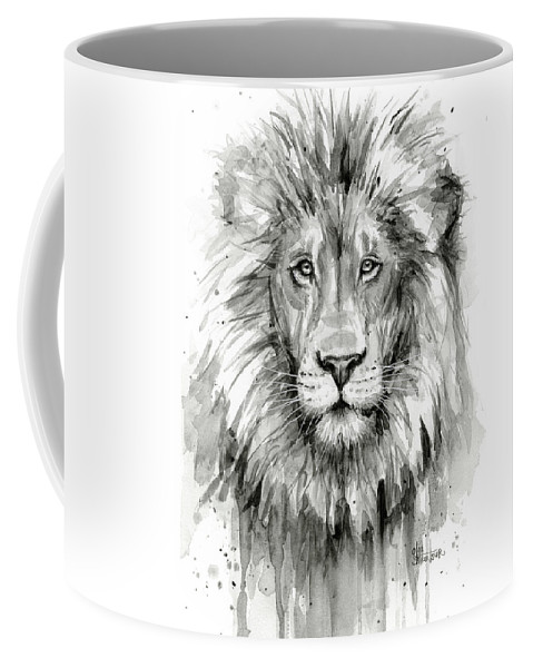 479x600 Lion Watercolor Coffee Mug For Sale By Olga Shvartsur