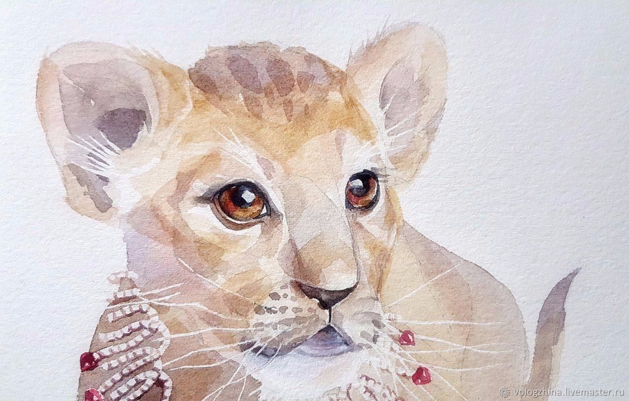 1280x816 Watercolour, Lion Shop Online On Livemaster With Shipping