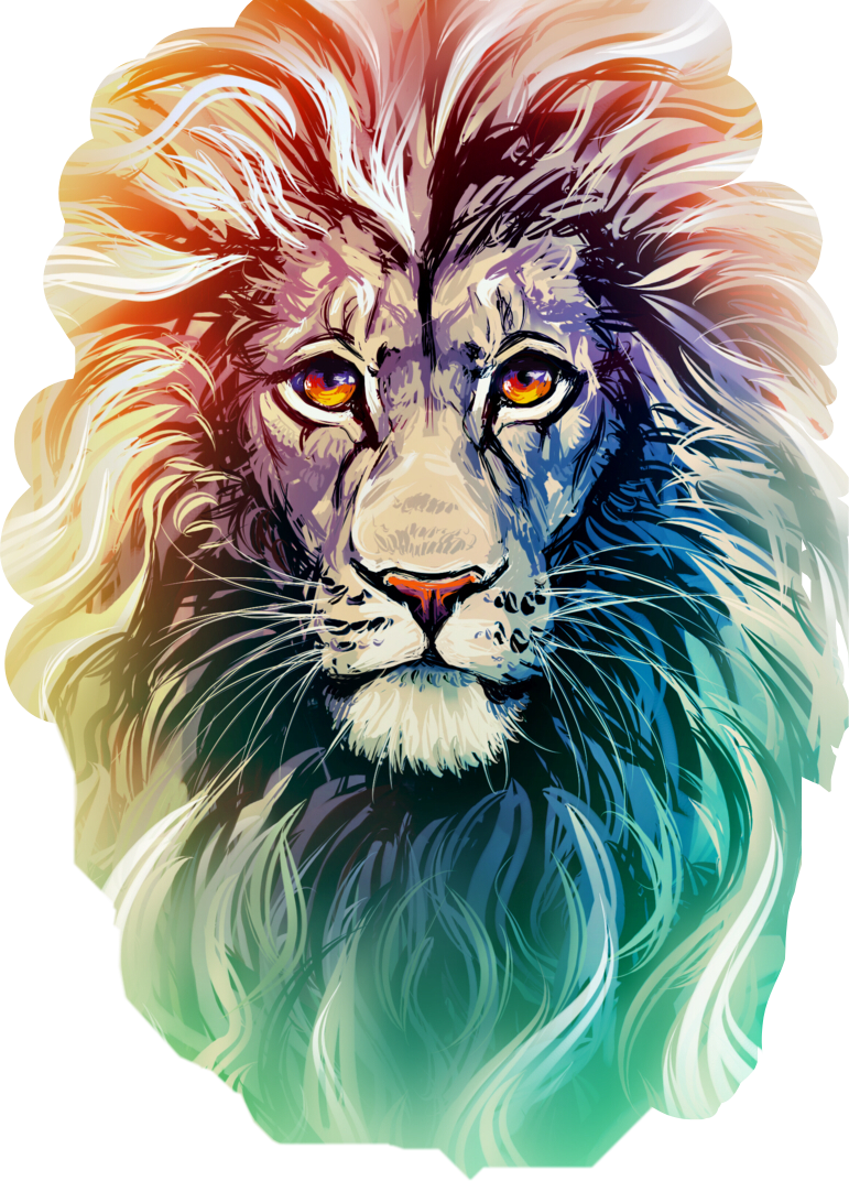771x1072 Lion Watercolor Freetoedit