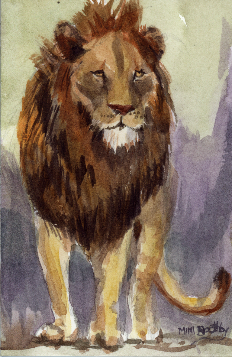 768x1181 World Lion Day Watercolors By Mimi Torchia Boothby