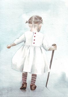 Little Girl Watercolor
