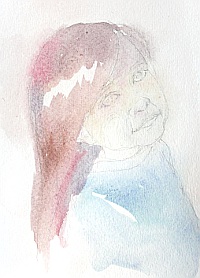 200x278 A Step By Step Watercolor Demonstration A Little Girl