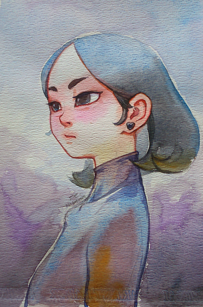 661x1000 Little Girl [ 005] Watercolor By Webang111