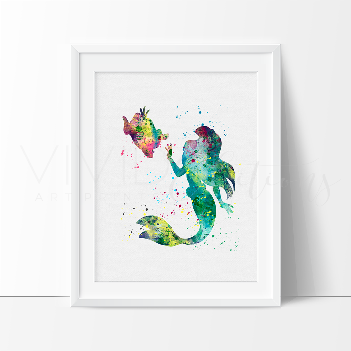 1200x1200 Disney Ariel The Little Mermaid Princess Nursery Art Print Wall