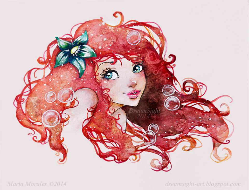 960x732 Little Mermaid Watercolour 2014 Check The Process