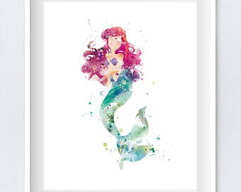 340x270 Little Mermaid Print Etsy