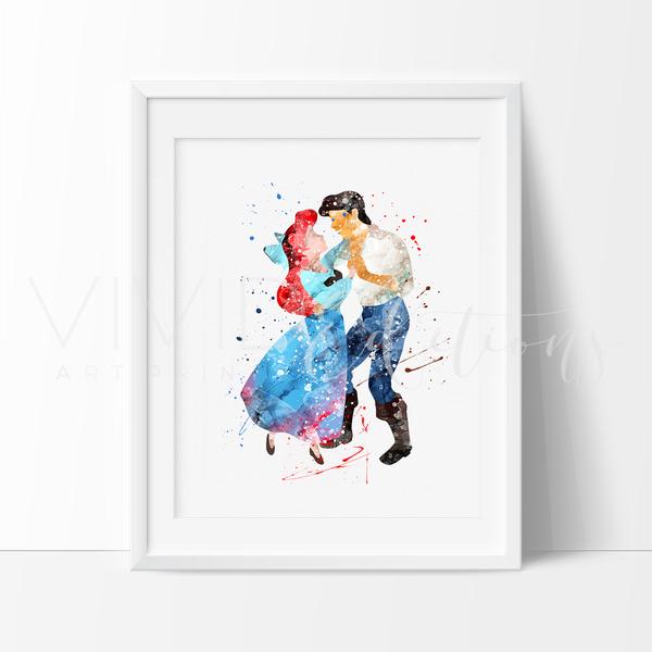 600x600 Ariel Amp Prince Eric, Little Mermaid Nursery Art Wall Decor