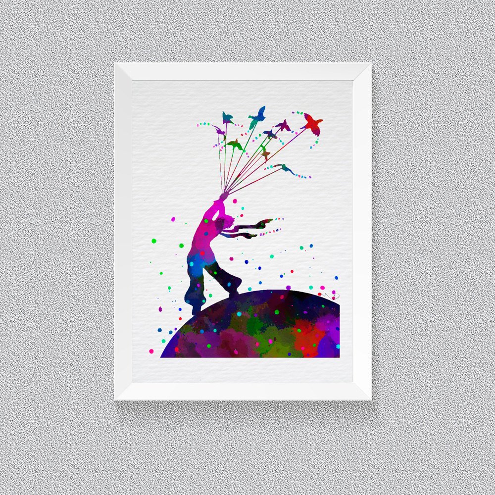 1000x1000 Little Prince Le Petit Prince Watercolor Print Wall Art House