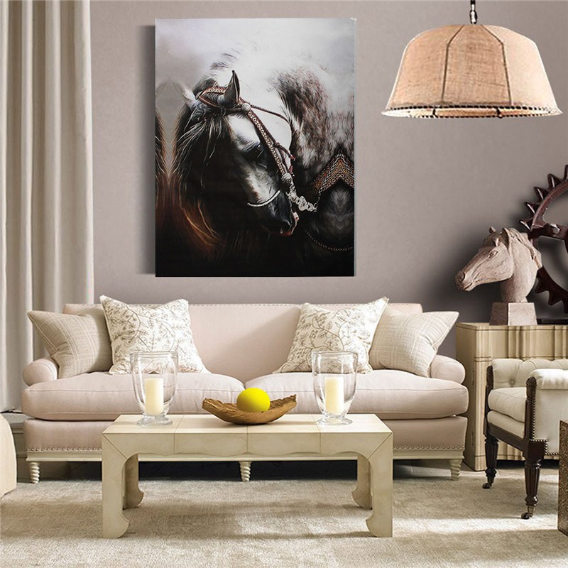 800x800 New Mother And Baby Elephant Canvas Living Room Oil Picture
