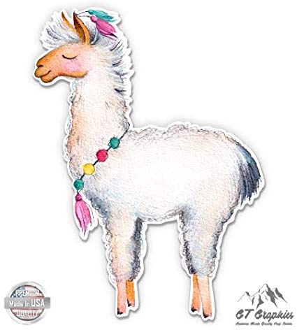 425x472 Cute Llama Watercolor