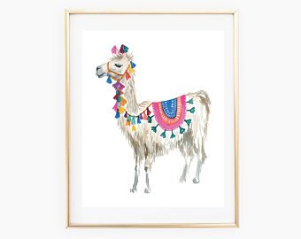 340x270 Llama Print Etsy