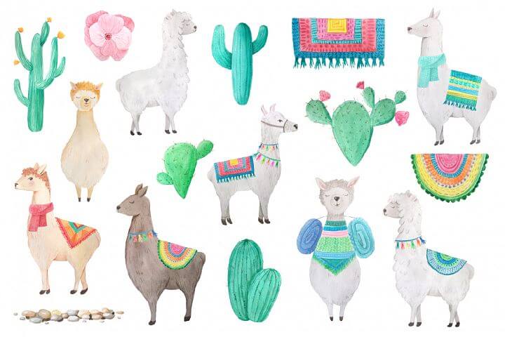 720x480 Xquissive Free Fonts, Graphics And More Free Llama Clipart