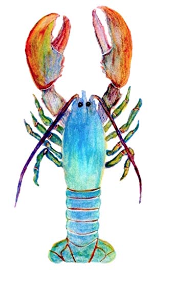 338x550 Lobster Watercolor Painting, Print, Nautical, Ocean