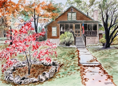 400x292 Watercolor House Paintings And Drawings