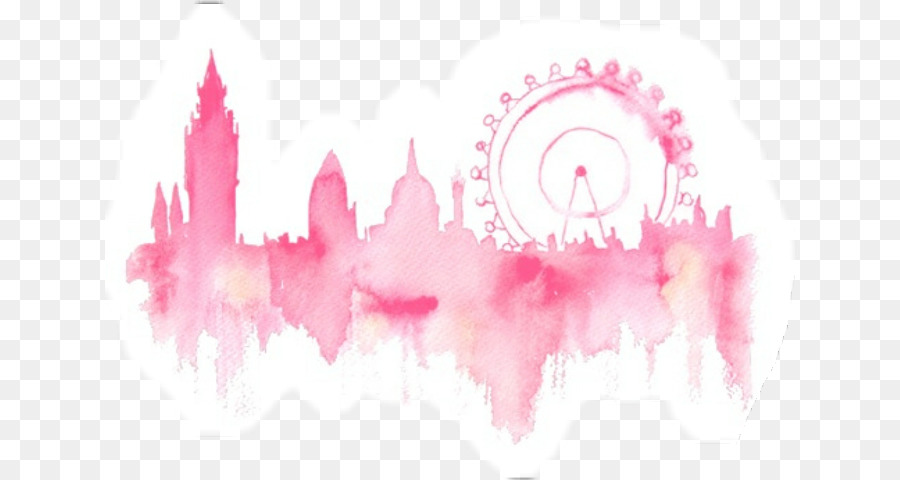900x480 London Watercolor Painting Drawing Skyline