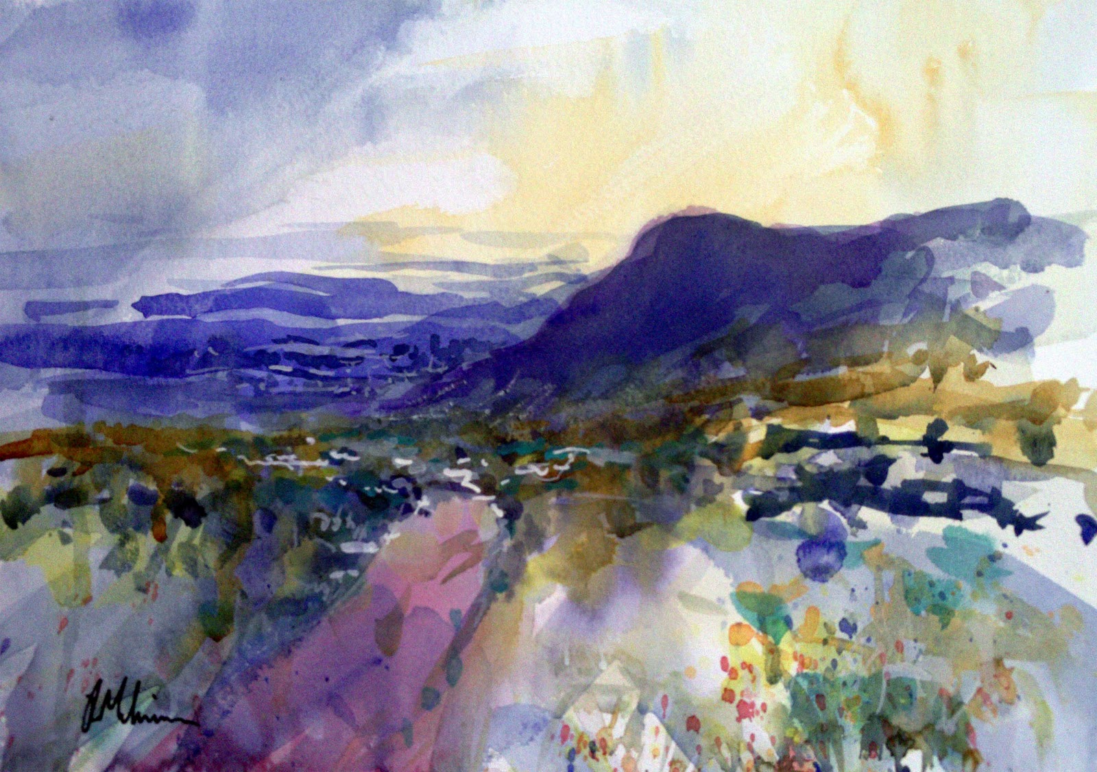 1600x1126 Loose Watercolor Paintings