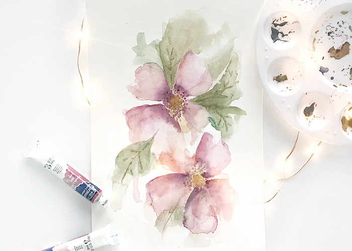 700x500 How To Paint Loose Flowers In Watercolour