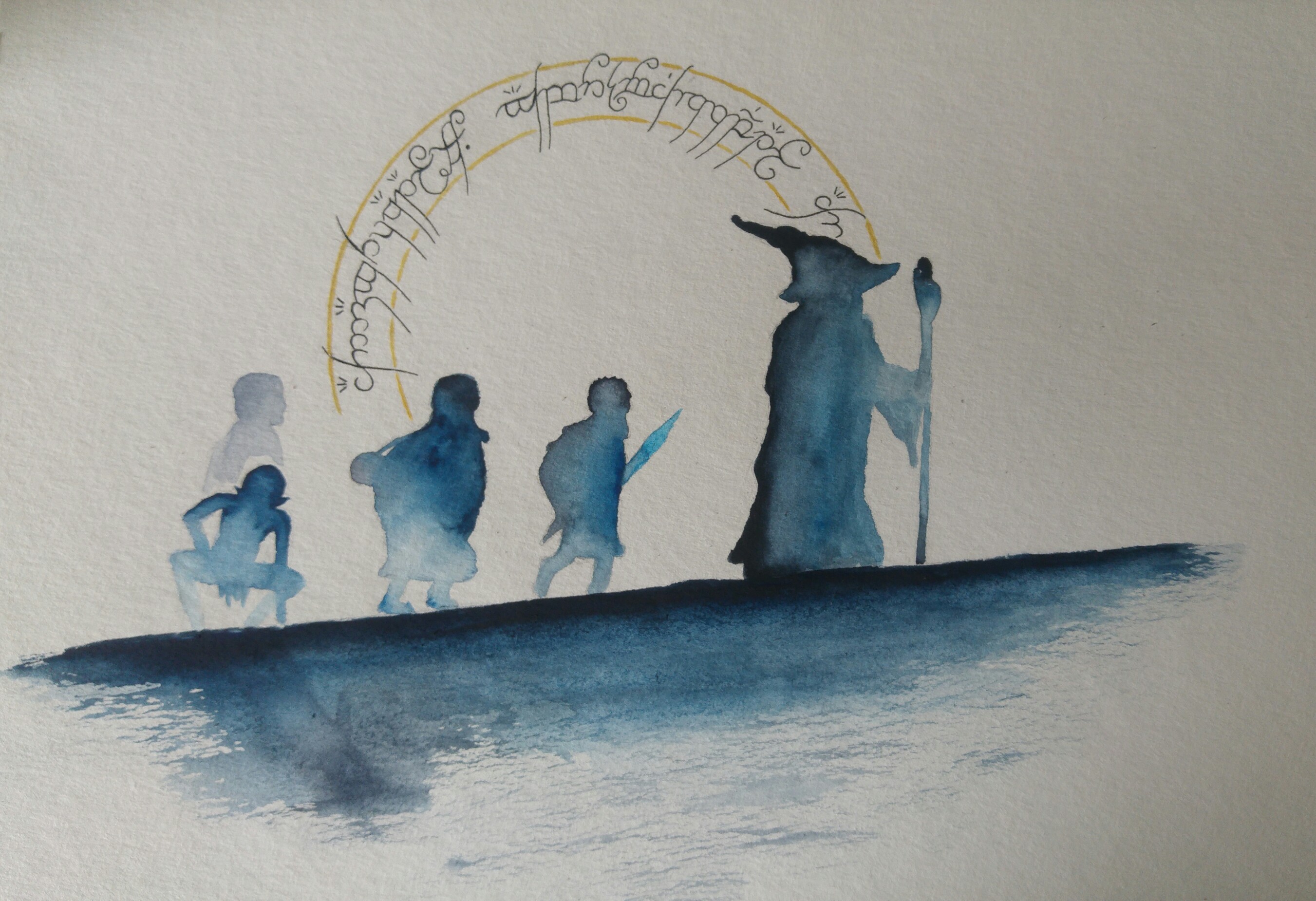 Lord Of The Rings Watercolor