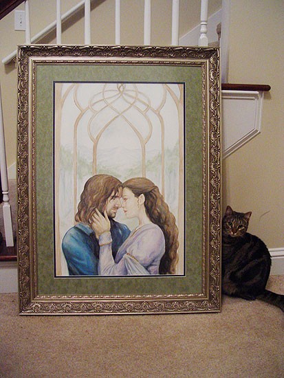 413x550 Aragorn And Arwen Lord Of The Rings Inspired Original Artwork