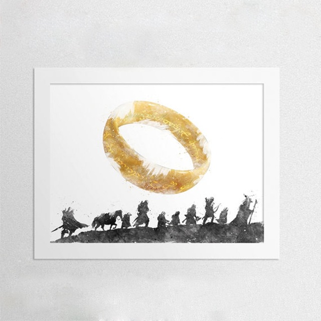 640x640 The Lord Of The Rings Canvas Art Print And Poster , Watercolor