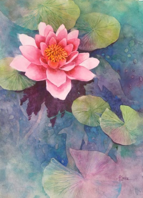 Lotus Flower Watercolor