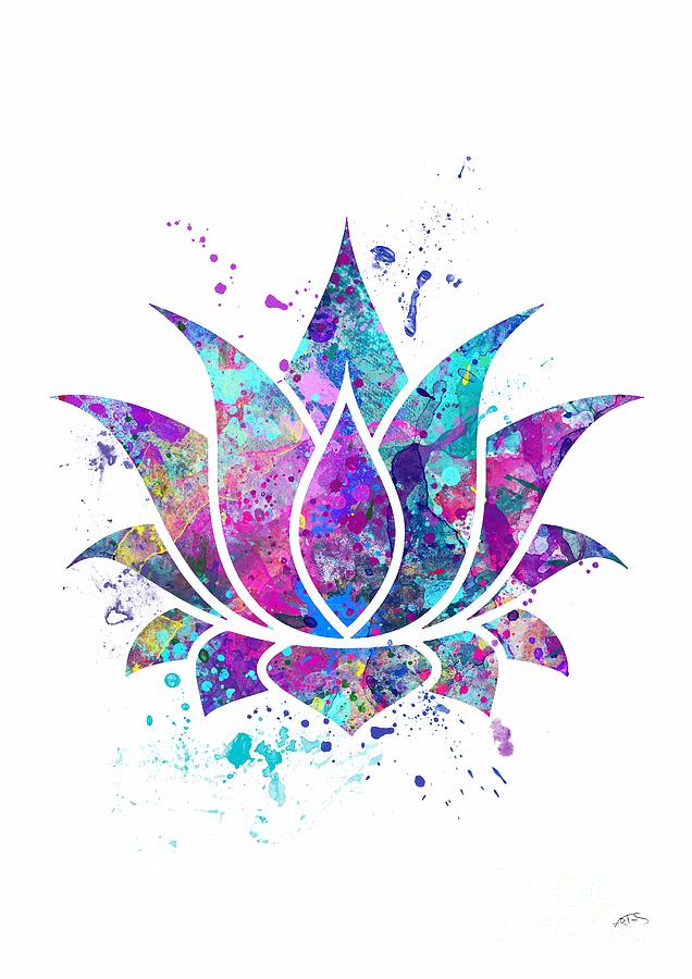 636x900 Lotus Flower Watercolor Print Digital Art By Svetla Tancheva