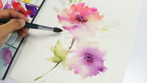 300x170 Tag Lotus Flower Watercolor Painting