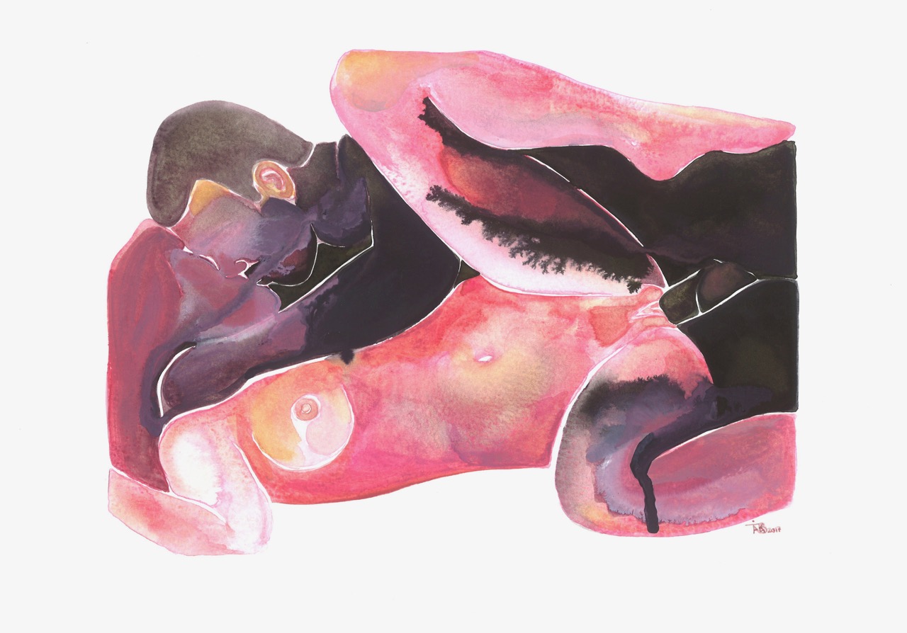 1280x894 Make Love Watercolor Nr. 99 Tinamariaelena
