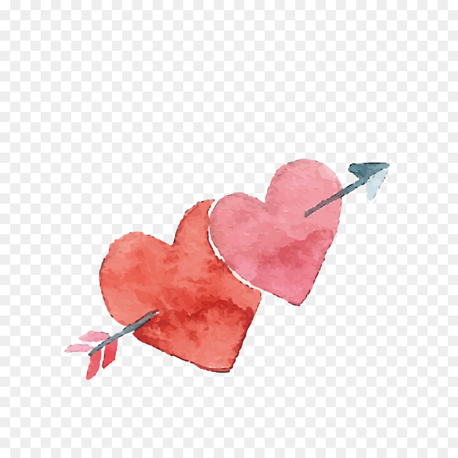 900x900 Heart Valentines Day Watercolor Painting