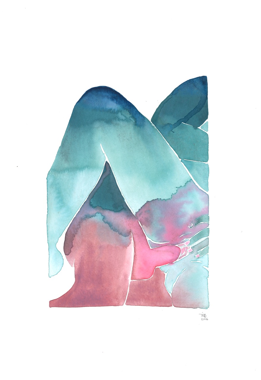 878x1280 Make Love Watercolor Series Nr. 29 Tinamariaelena