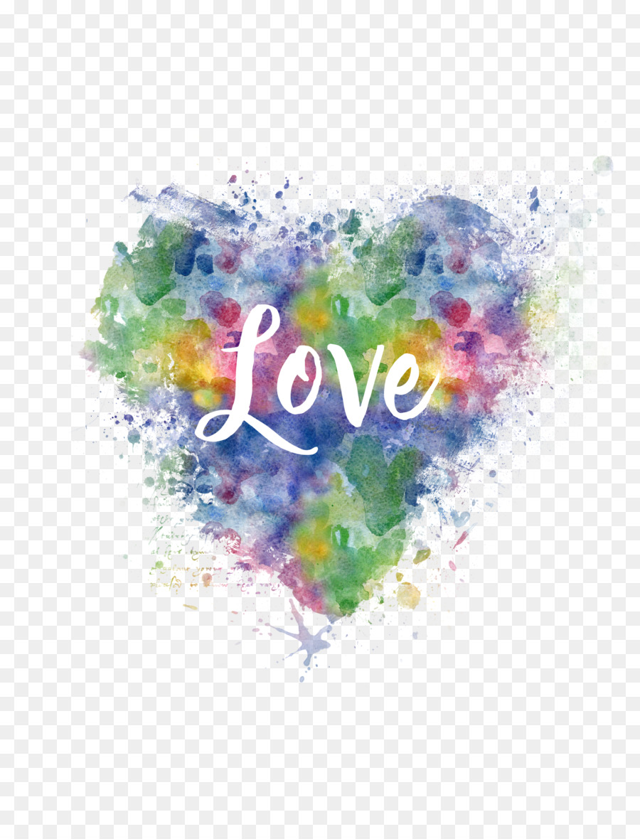 900x1180 Watercolor Painting Heart Love