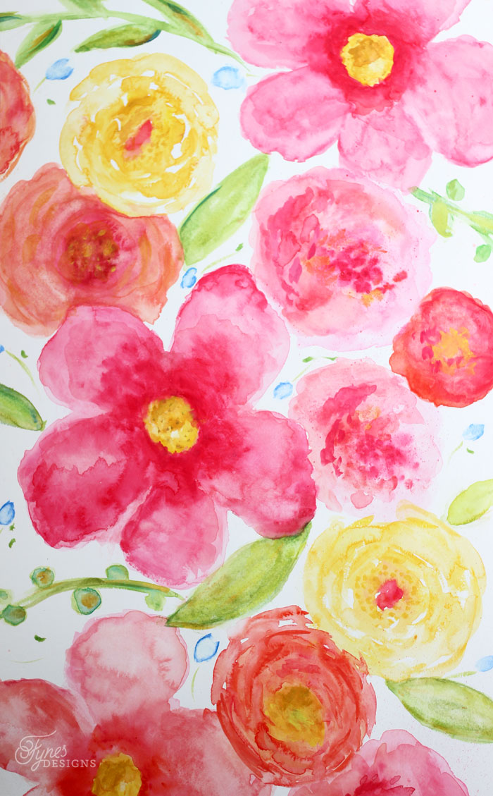 700x1129 Beginner Floral Watercolor Painting
